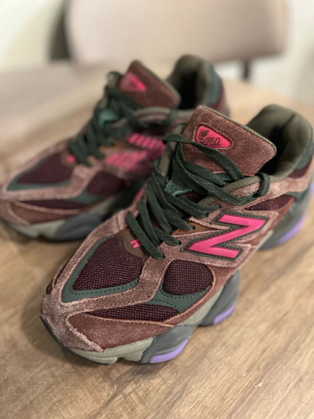 New Balance 9060 Suede Sneakers - Picture 3 of 9